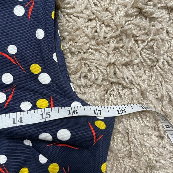 Boden Top Polka Dots V-Neck Cotton - Picture 14 of 14